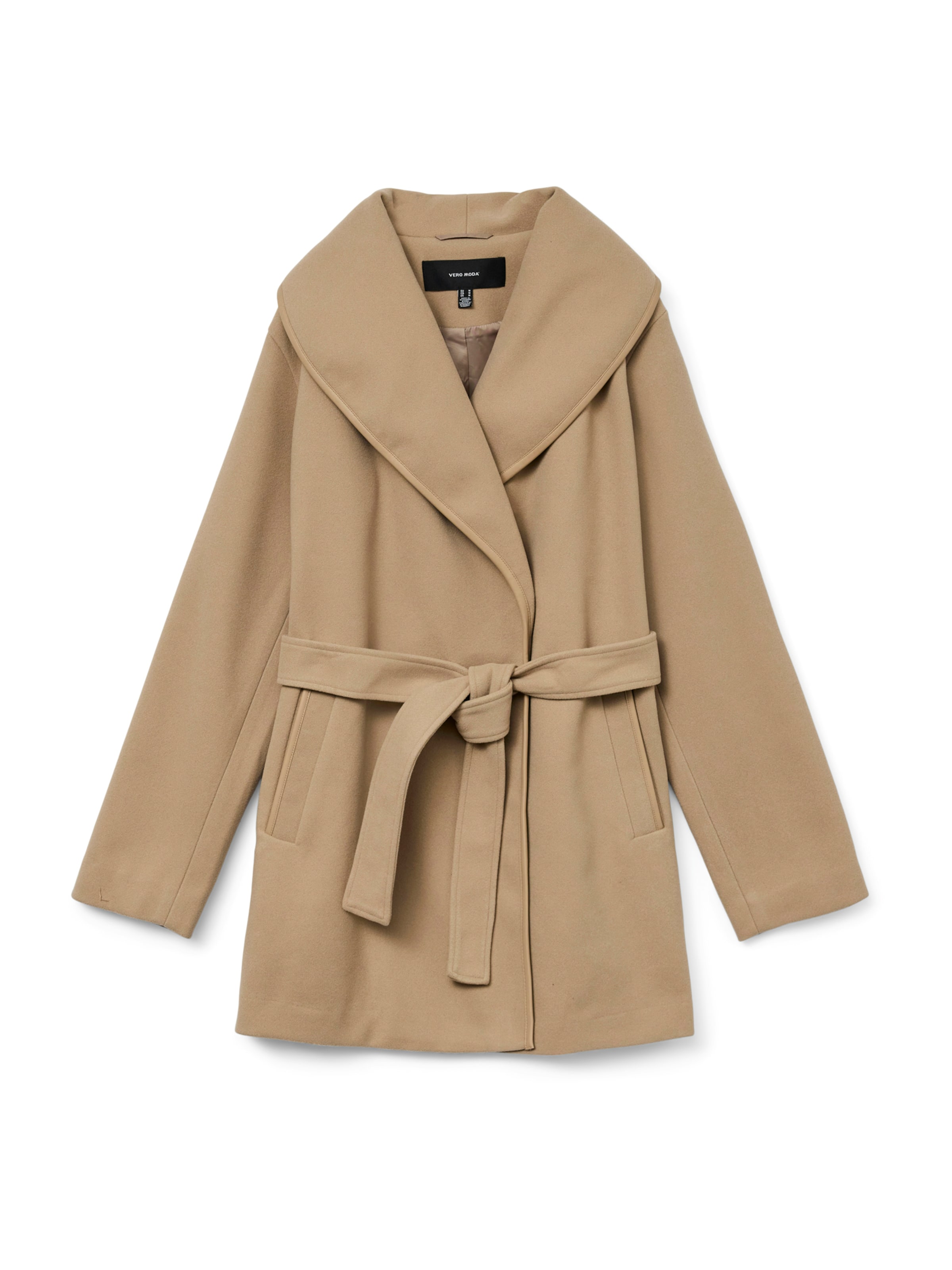 Manteau mi-saison VERO MODA en beige : devant