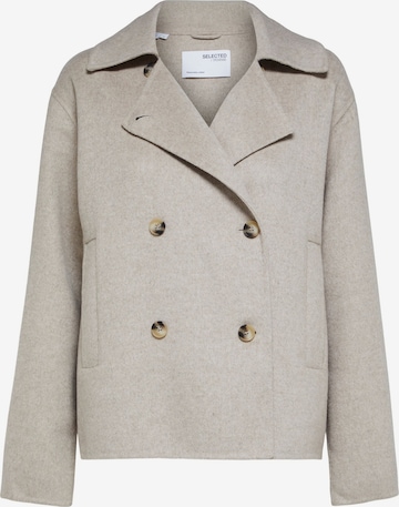 Veste mi-saison SELECTED FEMME en beige : devant