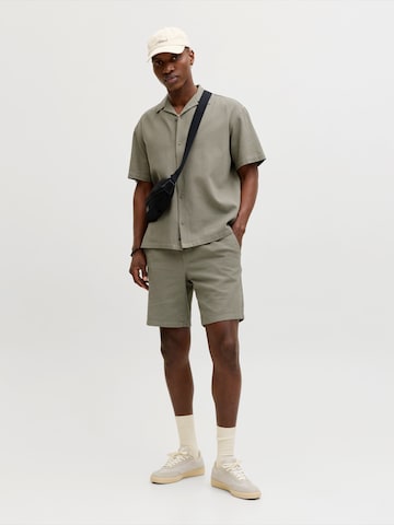 JACK & JONES Классический крой Рубашка 'JJGLOBAL' в Зеленый