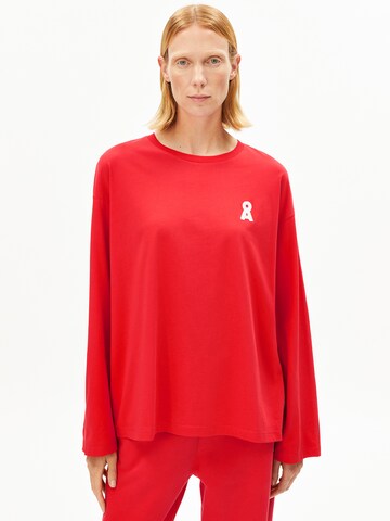ARMEDANGELS Longsleeve ICONIC Å FIETAA in Rot: Vorderseite