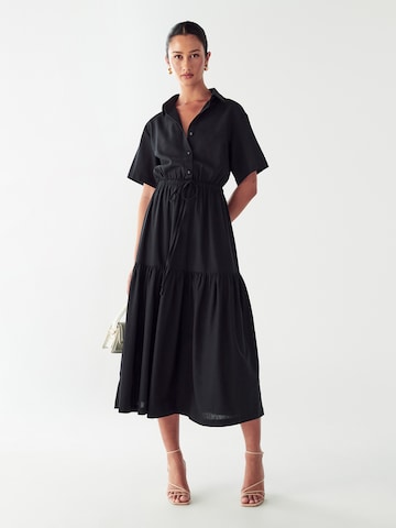 Robe-chemise 'Effie' Willa en noir : devant