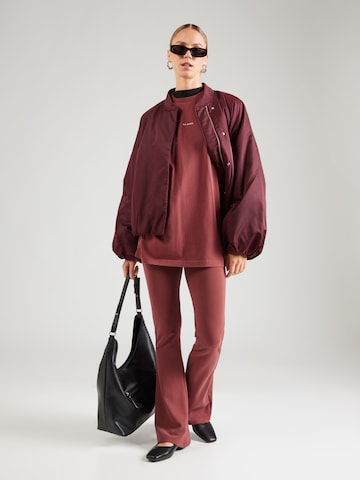 OH APRIL Levenevä Leggingsit 'Tia' värissä punainen