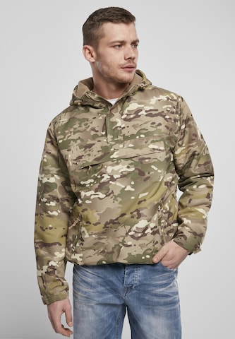 Brandit Between-season jacket in Green: front