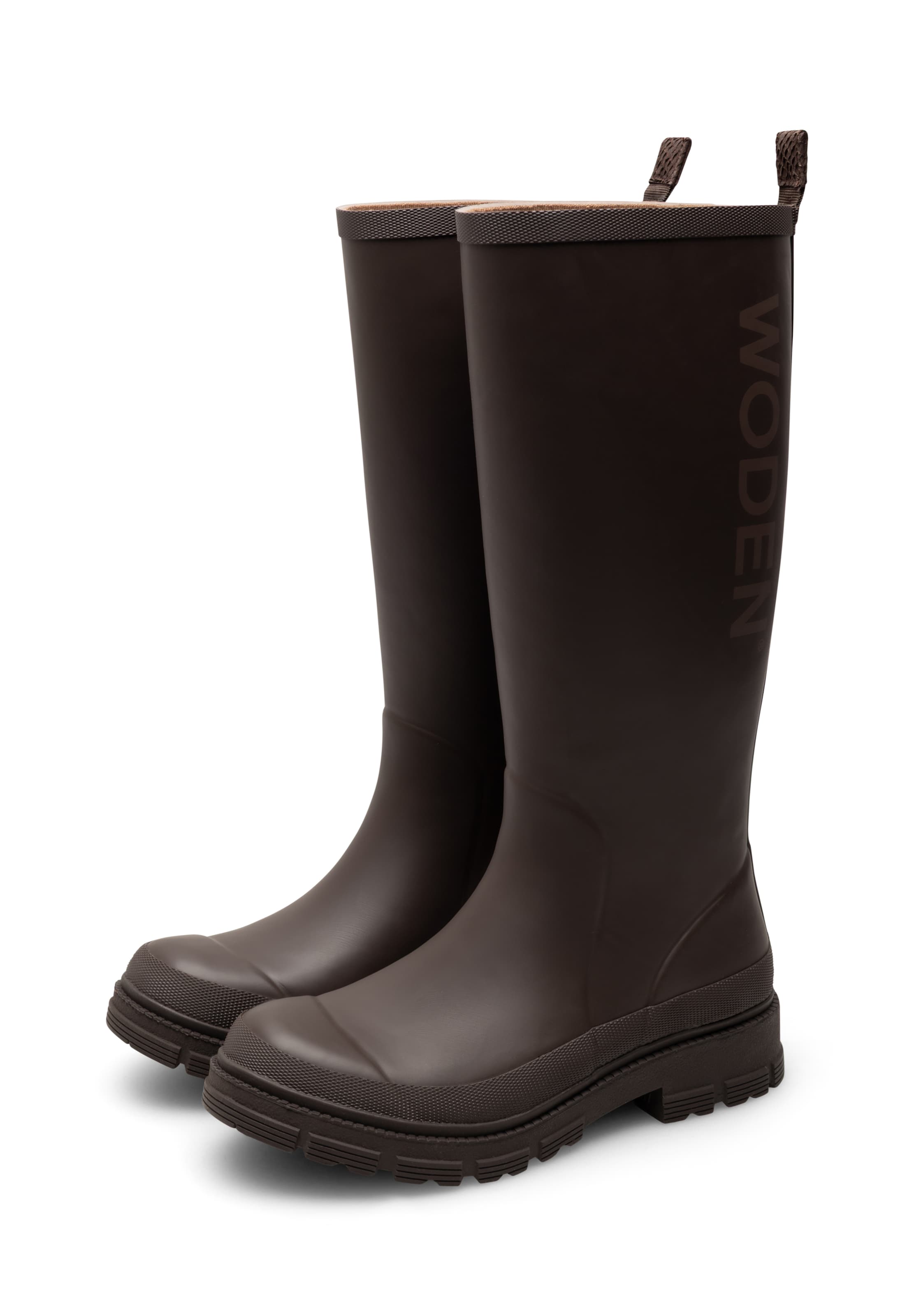 WODEN Regenlaarzen 'Le Waterproof' in Bruin