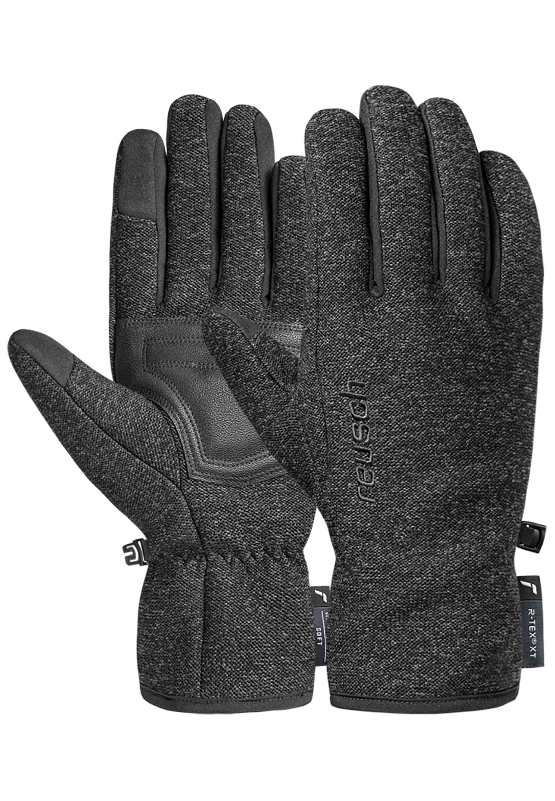 REUSCH Sports gloves 'Meridian R-TEX® XT TOUCH-TEC' in Grey: front
