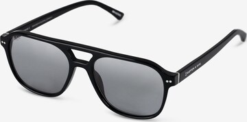 Kapten & Son Zonnebril 'Zurich Oversize All Black' in Zwart: voorkant