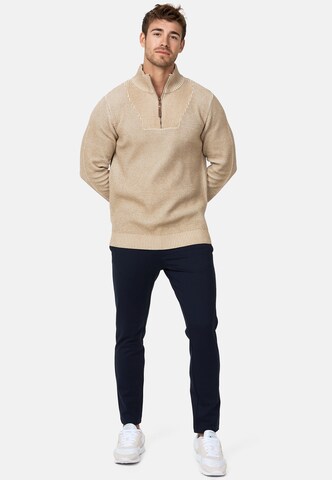 INDICODE JEANS Sweater 'Yassip' in Beige