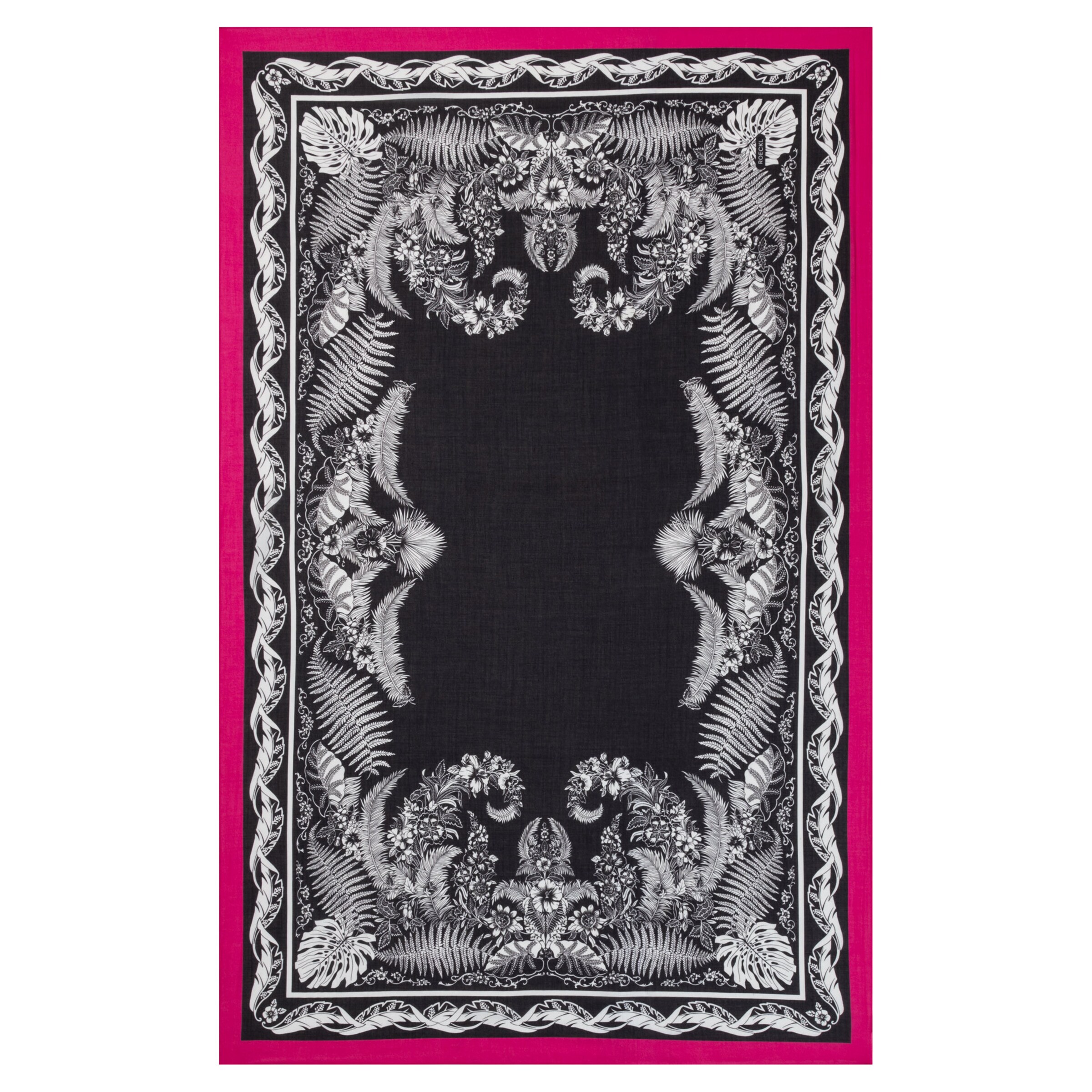 Telo da mare 'BOTANICAL GARDEN STOLA' di Roeckl in nero