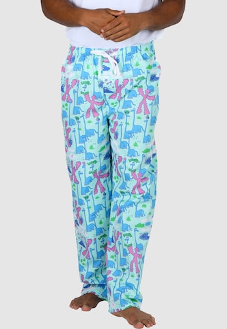 Pantalon de pyjama 'Dino' Lousy Livin en bleu : devant