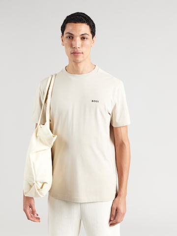 BOSS Shirt in Beige: voorkant