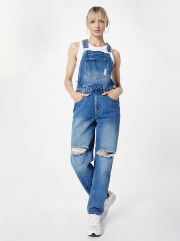 Dorothy Perkins Slimfit Tuinbroek jeans in Blauw: voorkant