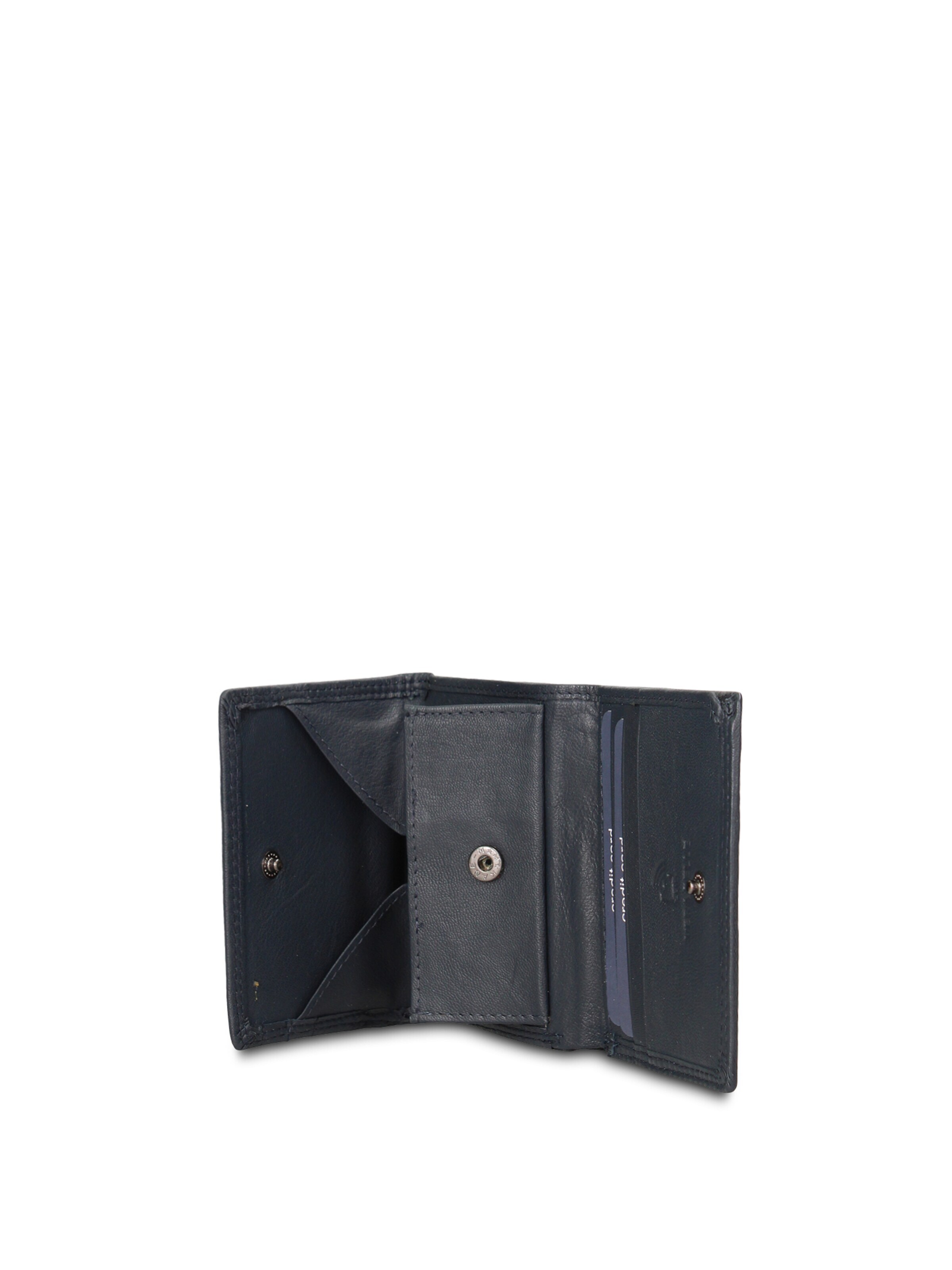 Portamonete 'Portafoglio uomo vera pelle con bottone pressione - Coveri' di Coveri Collection in blu