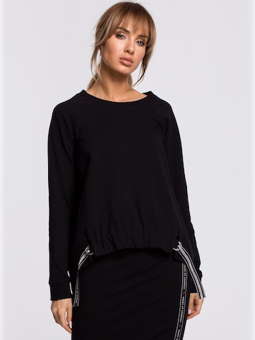made of emotion - Sudadera en negro: frente