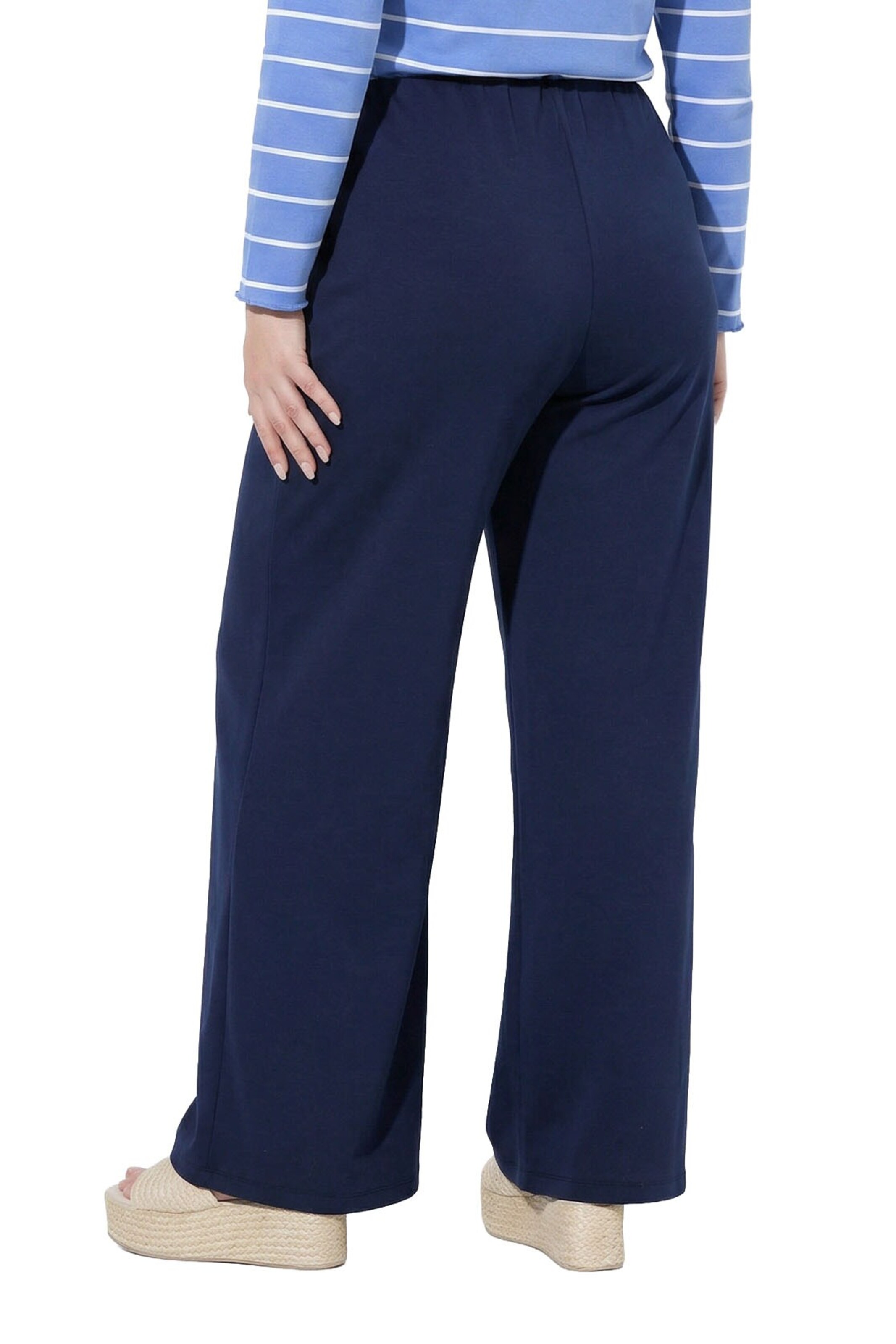 Ulla Popken Loosefit Jogginghose in Blau