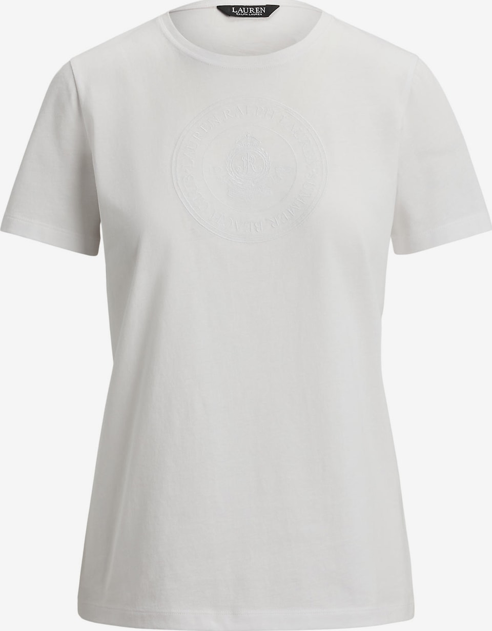Tricou de la Lauren Ralph Lauren pe alb: față