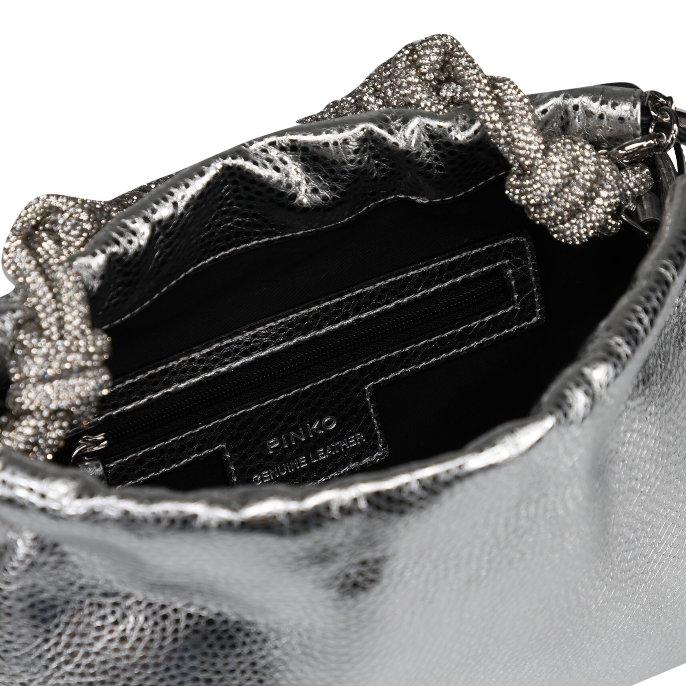 Borsa a mano di PINKO in argento