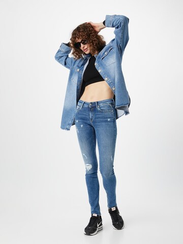 REPLAY Skinny Jeansy 'LUZ' w kolorze niebieski