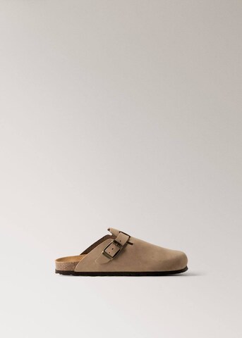 MANGO Clogs 'Pim' in Braun