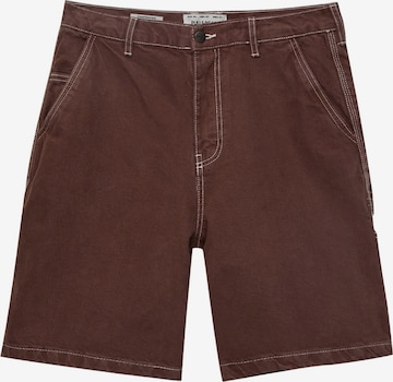 Pull&Bear Regular Shorts in Rot: predná strana