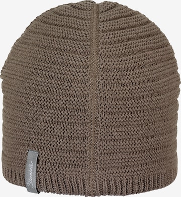 STERNTALER Beanie 'Rippe' in Brown: front