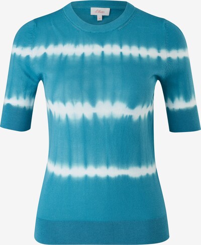s.Oliver Pullover in blau / weiß, Produktansicht
