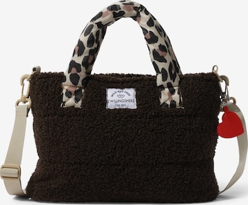 Zwillingsherz Handbag 'Classic' in Brown: front
