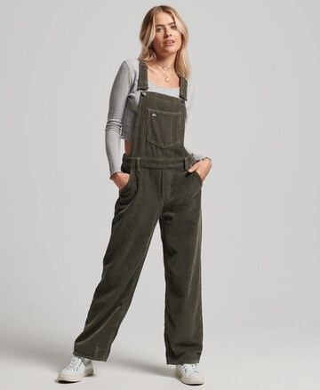 Superdry Regular Overalls in Green: front