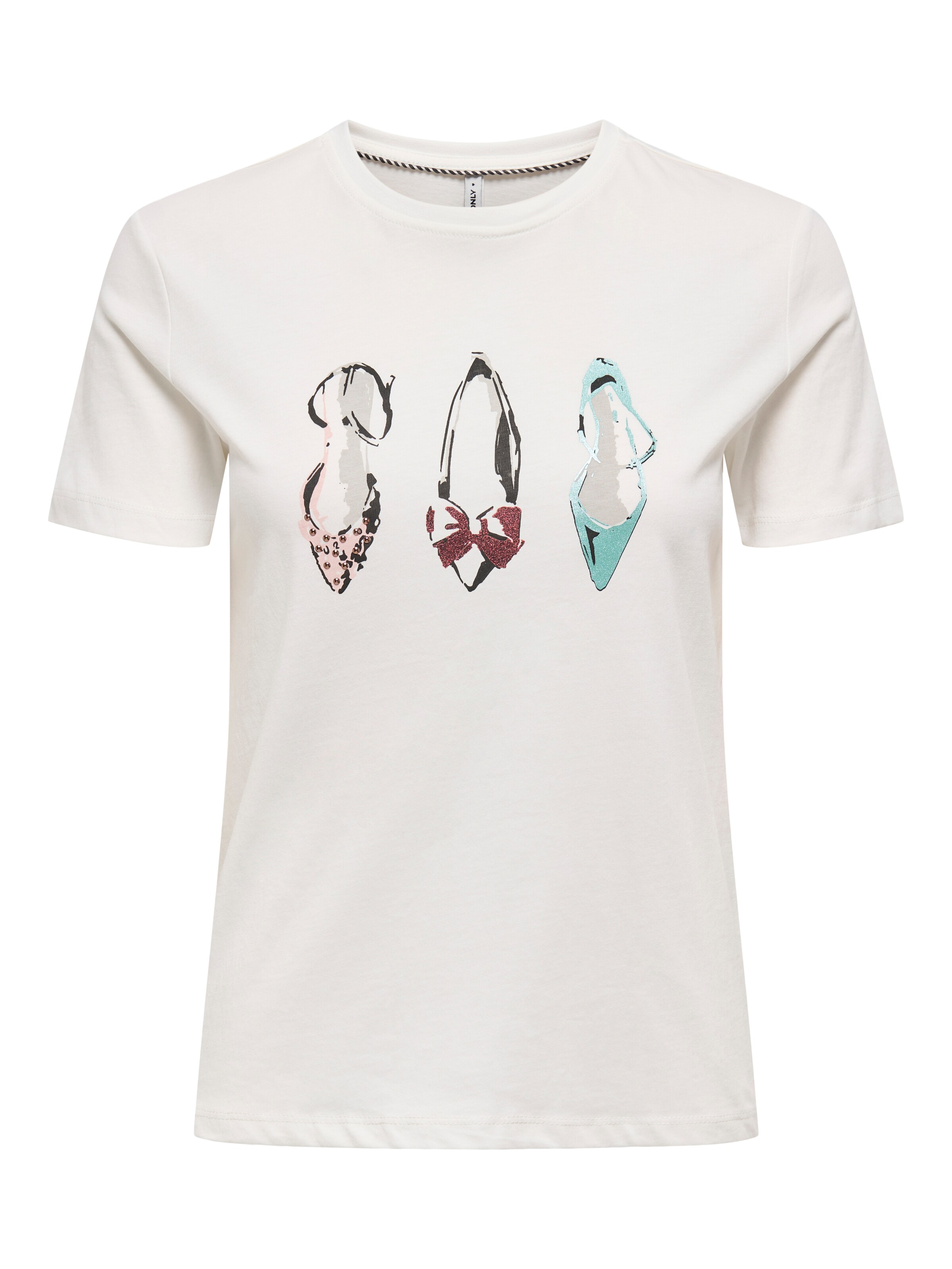 ONLY Тениска 'ONLMAISIE' в бяло: отпред