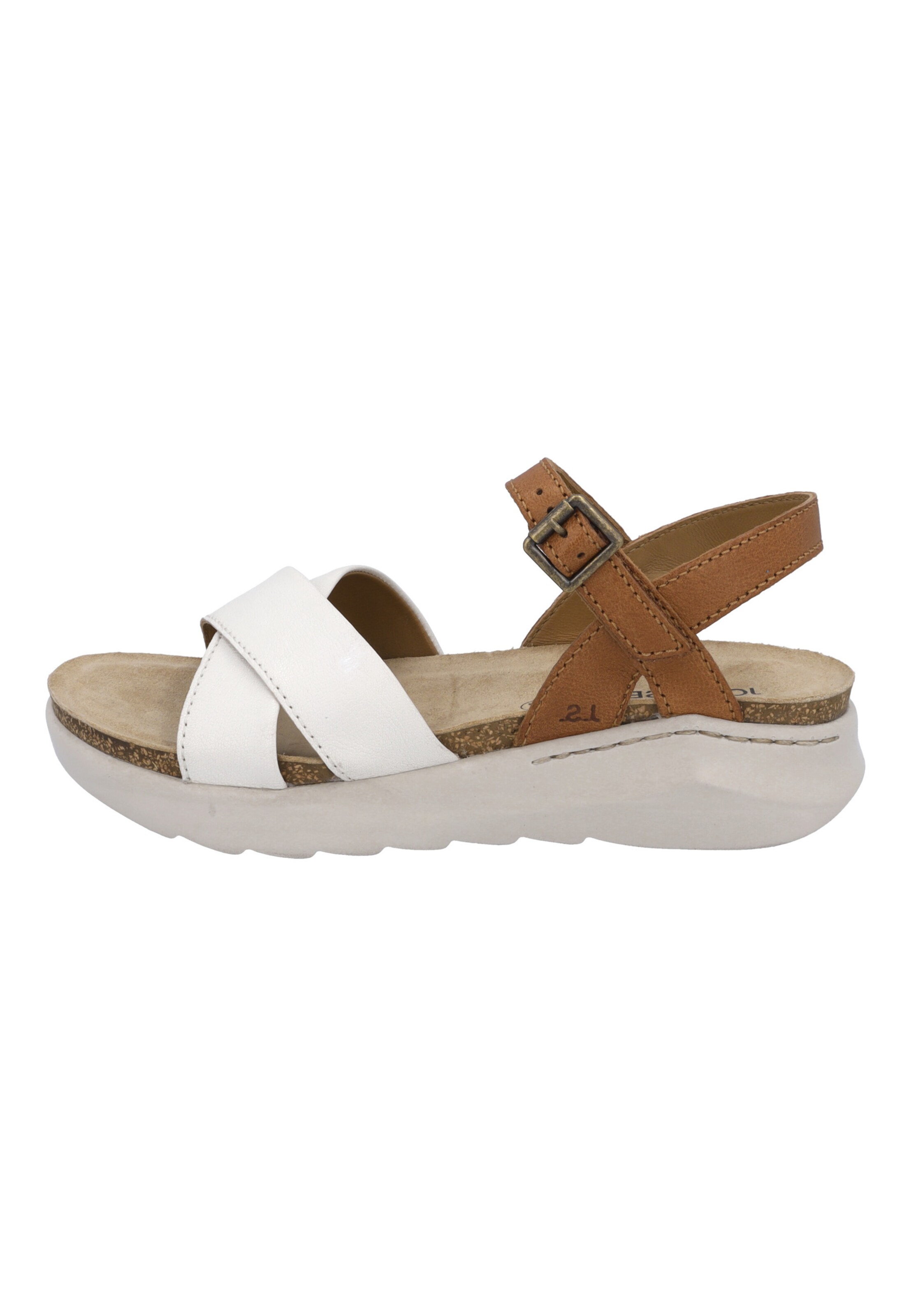 JOSEF SEIBEL Sandaal 'Celine 03' in Wit: voorkant