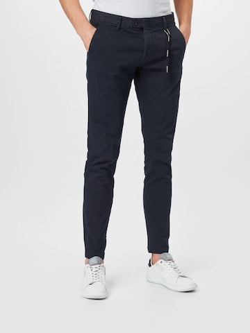 Regular Pantalon chino 'Code' STRELLSON en bleu : devant