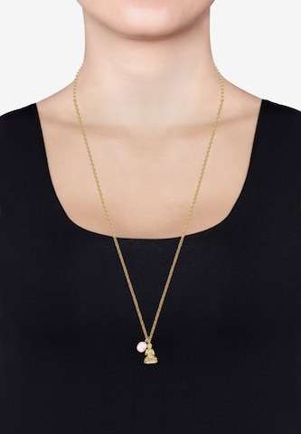 ELLI PREMIUM Necklace 'BUDDHA' in Gold: front