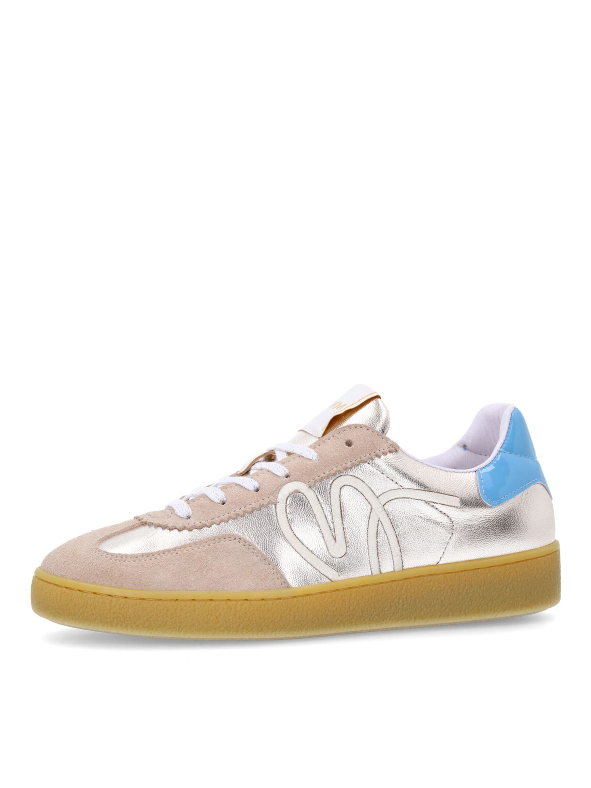 MANFIELD Sneakers laag in Beige: voorkant