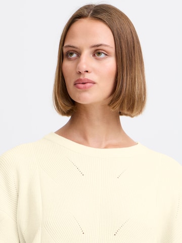 Pull-over ' Boston ' ICHI en blanc