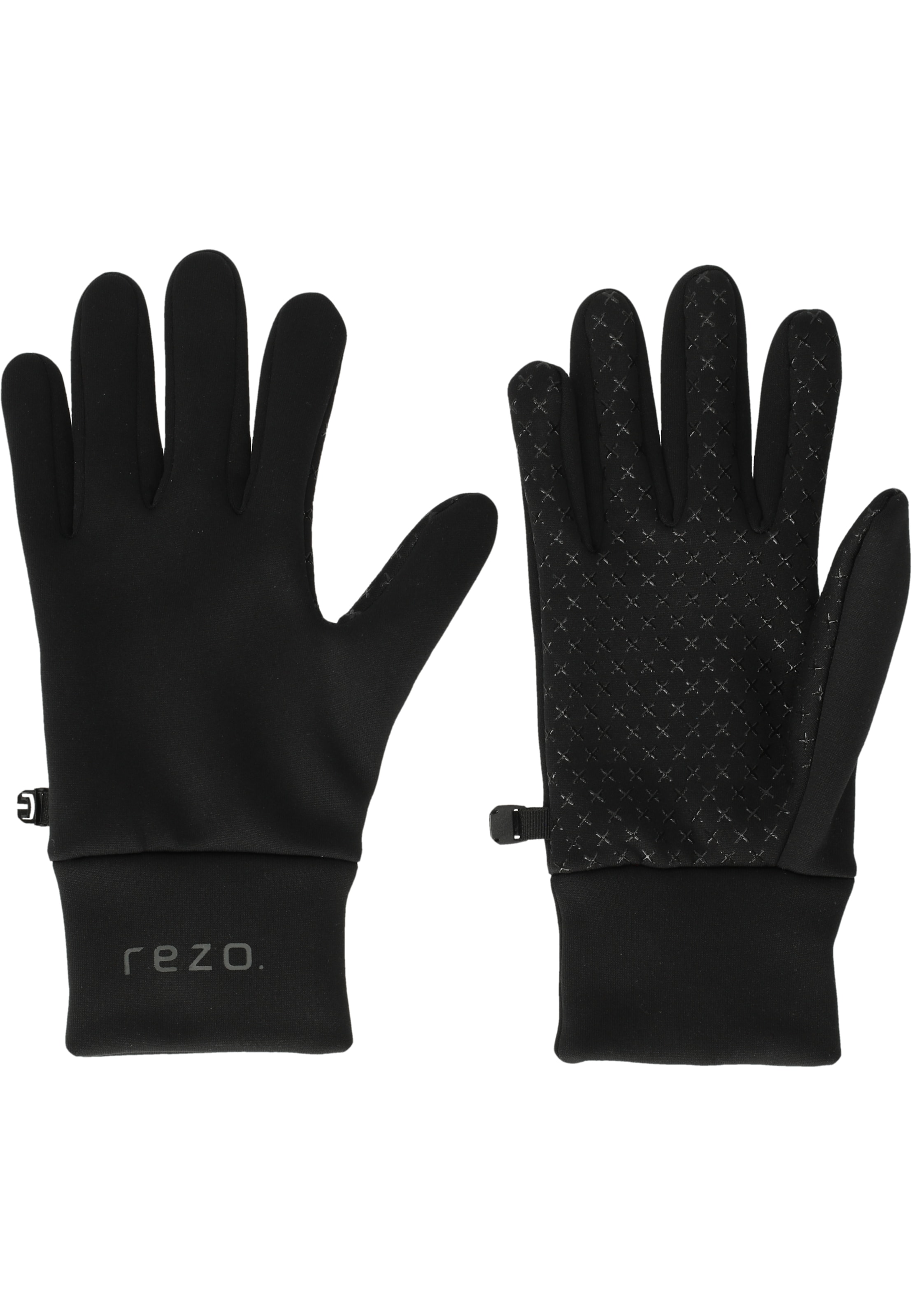 Rezo Handschuhe 'Kriver' in Schwarz: Vorderseite