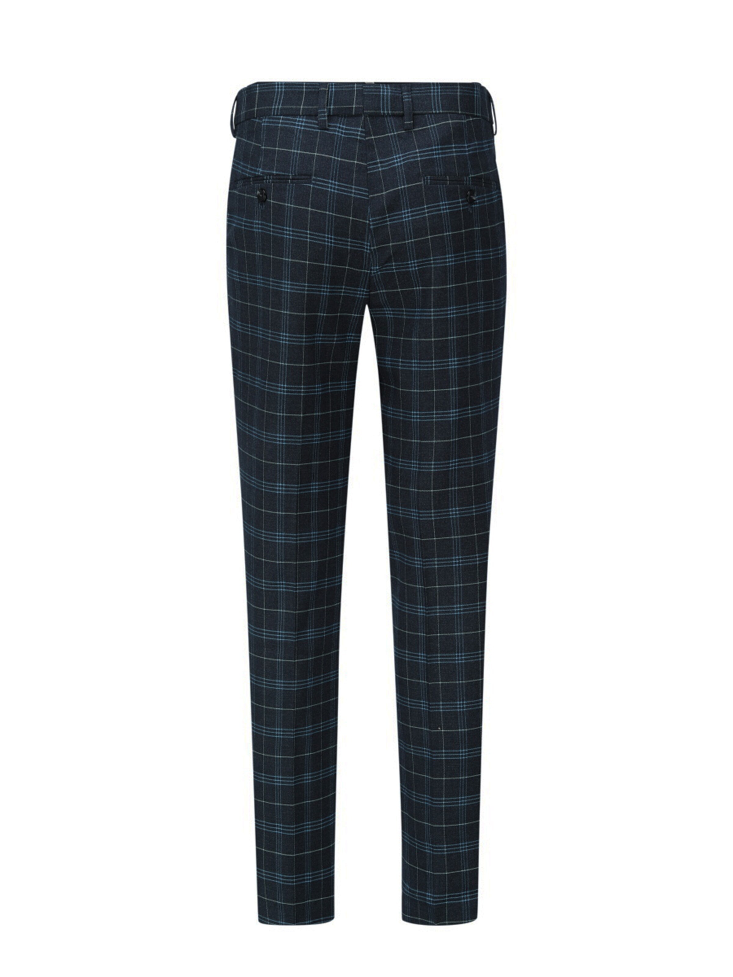 YOUTHUP Slim fit Suit 'Karo' in Black