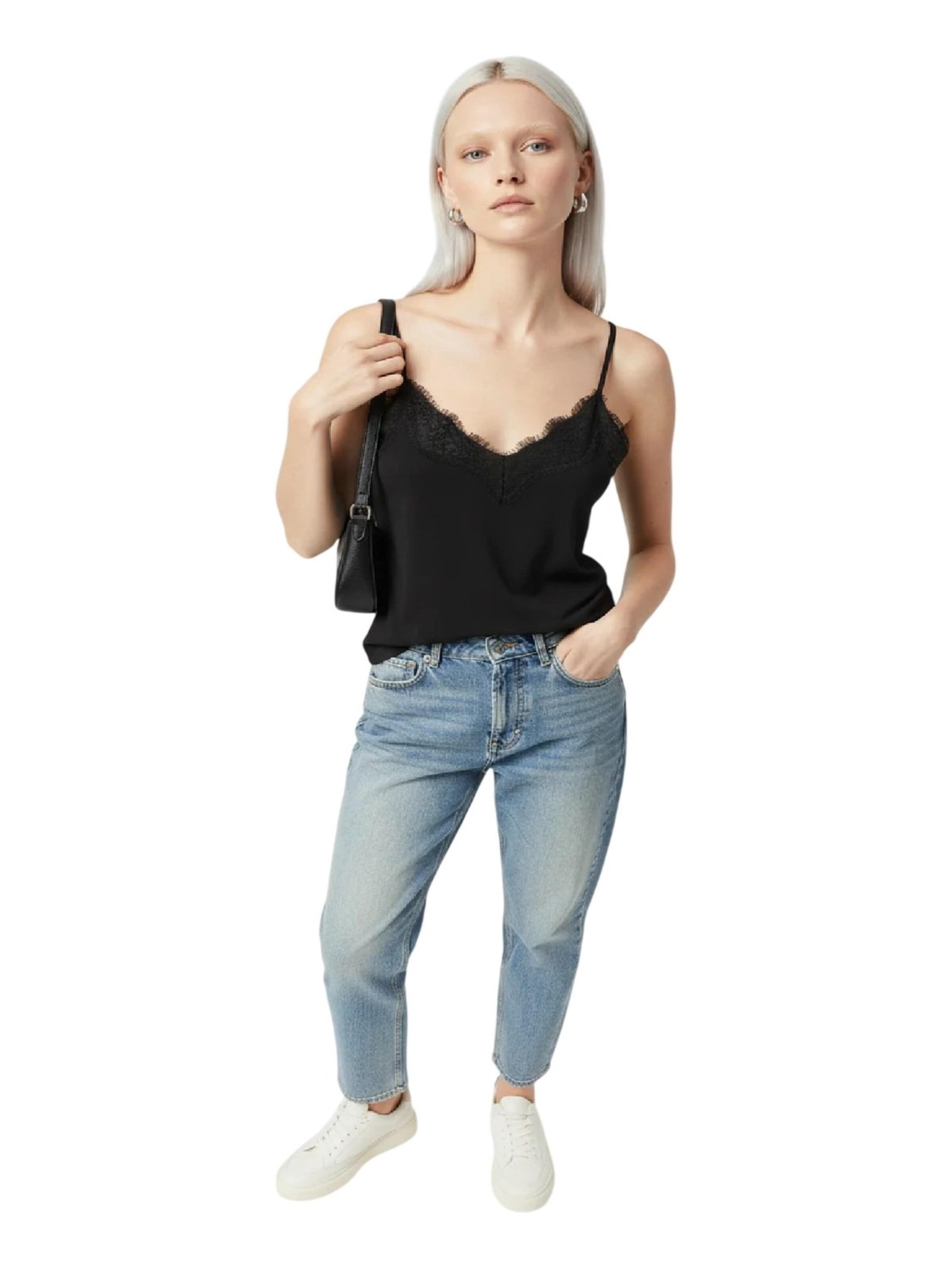 Alexa Dash Blouse in Black
