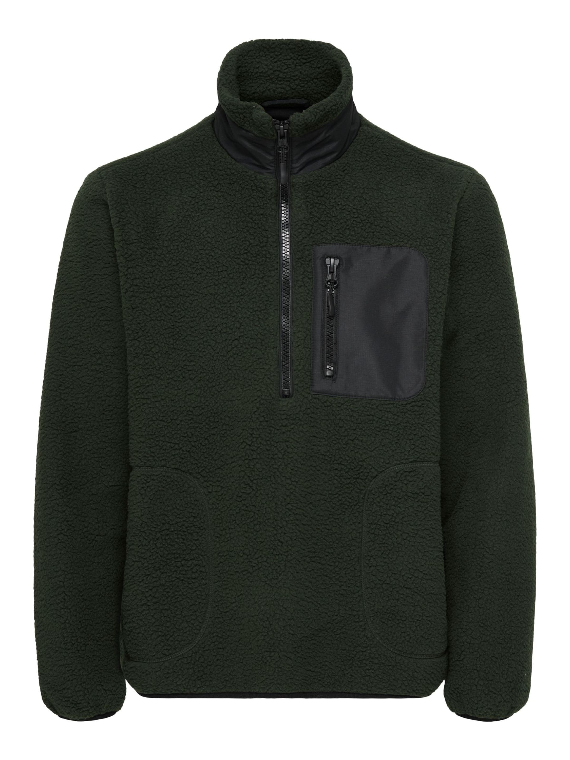 Only & Sons Pull-over 'ONSYuri' en XXL en vert foncé, Vue avec produit