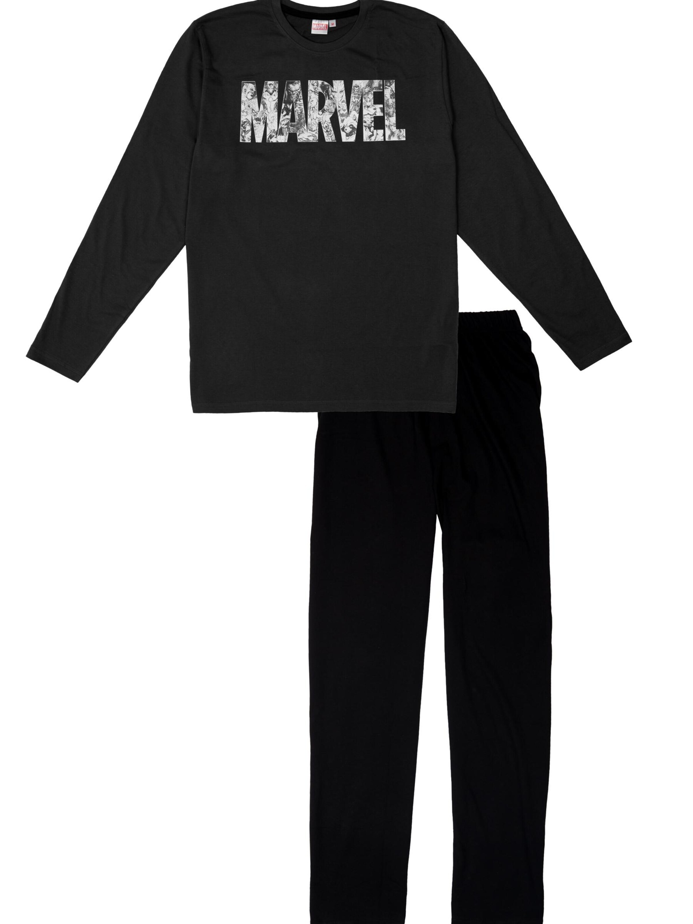 Marvel Comics Pyjama lang‌‌‌ in Schwarz