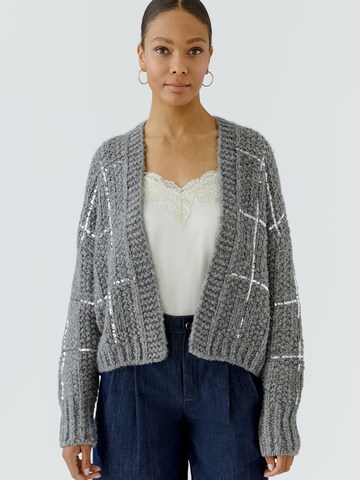 OUI Strickjacke in Grau: Vorderseite