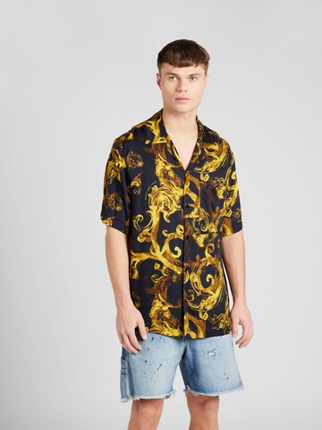 Versace Jeans Couture Comfort Fit Skjorta 'BOWLING' i svart: framsida