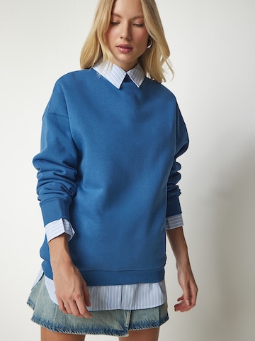 Sweat-shirt Happiness İstanbul en bleu