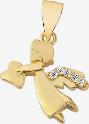 Akzent Anhänger '"Duska" aus 925 Sterlingsilber, rhodiniert, langlebig' in Gold: Vorderseite