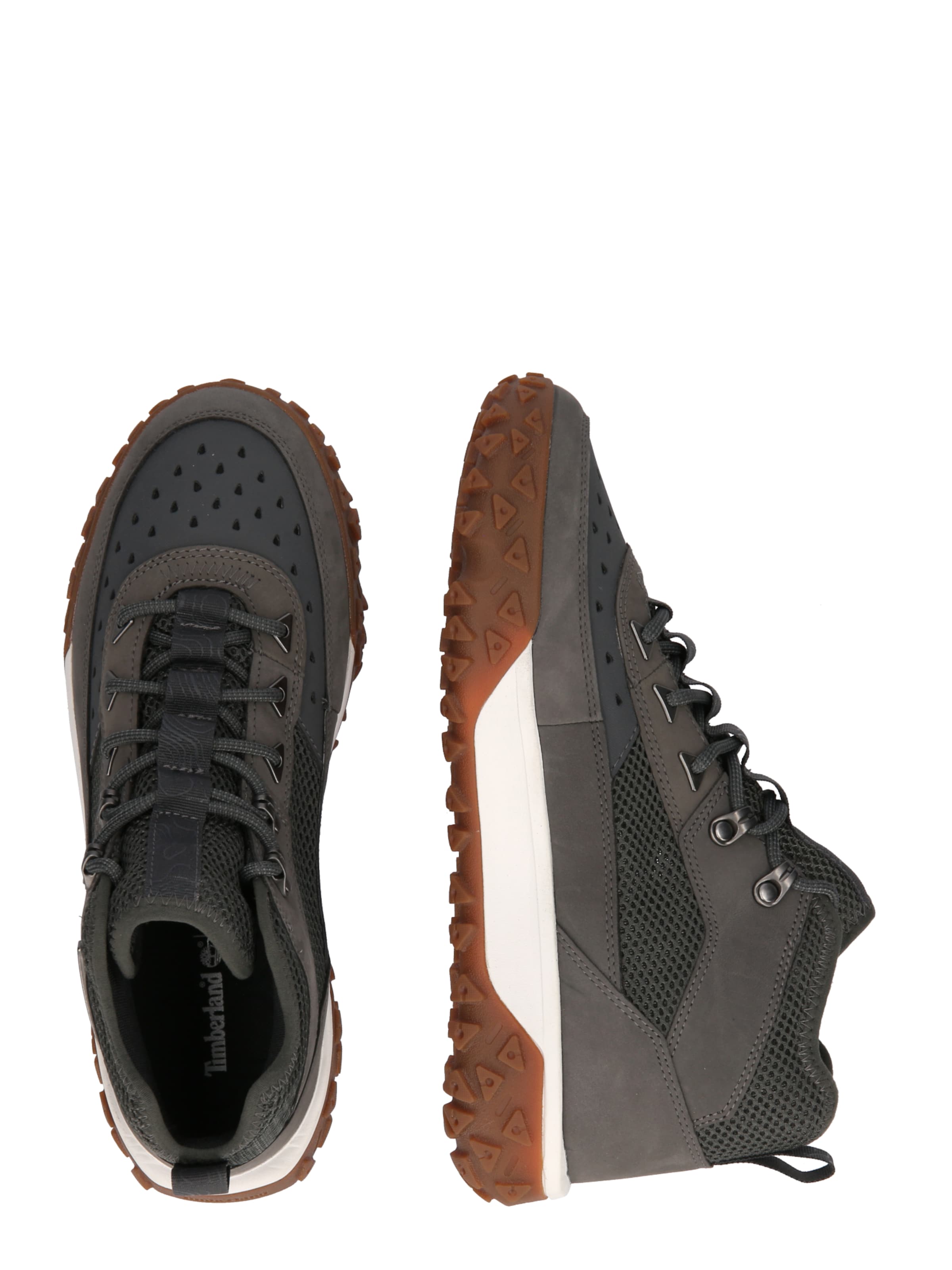 TIMBERLAND Боти с връзки в сиво