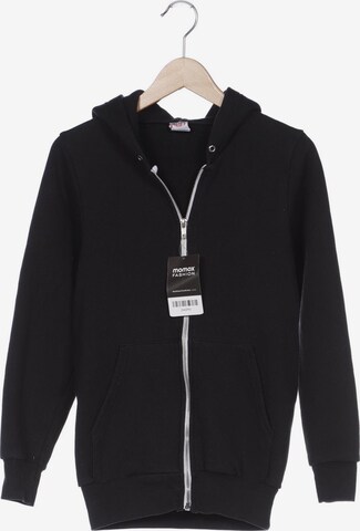 American Apparel Sweatshirt & Zip-Up Hoodie in XXS in Black: front