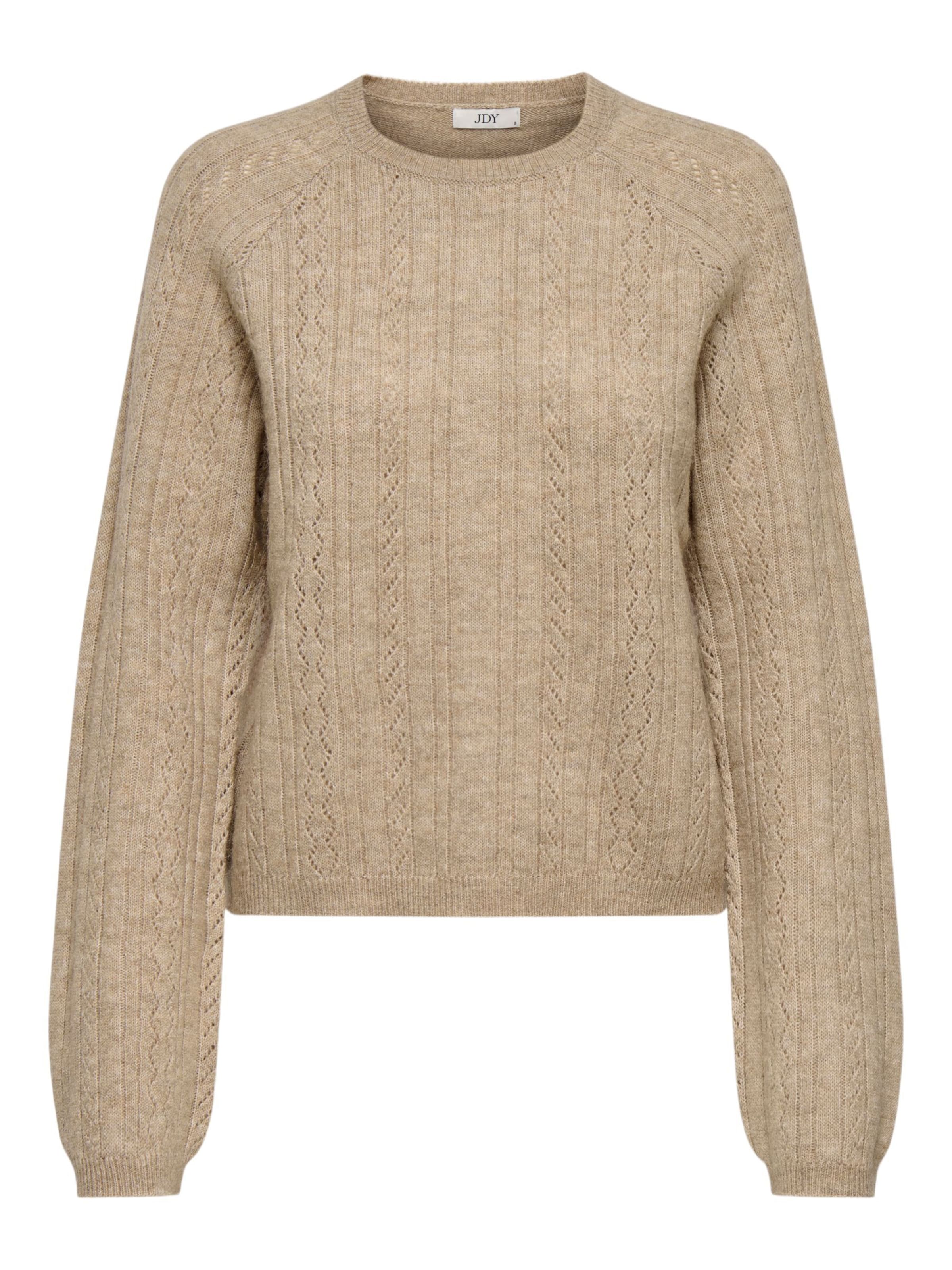JDY Sweater 'JDYApril' in Brown: front