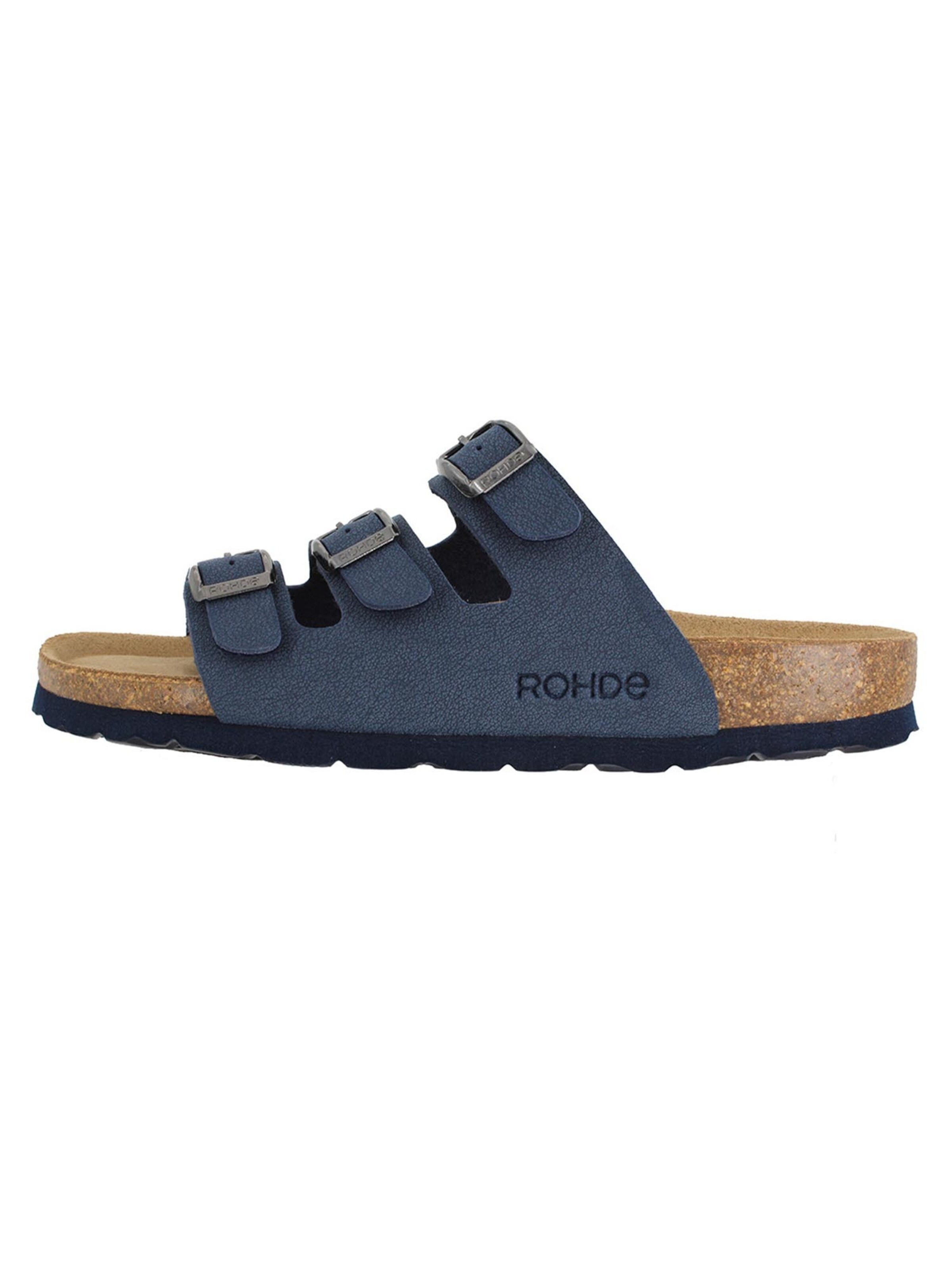 ROHDE Mules 'Alba' in Blue: front