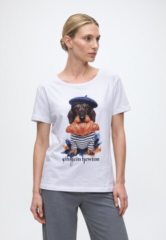EINSTEIN & NEWTON Shirt 'Französischer Dackel' in White: front
