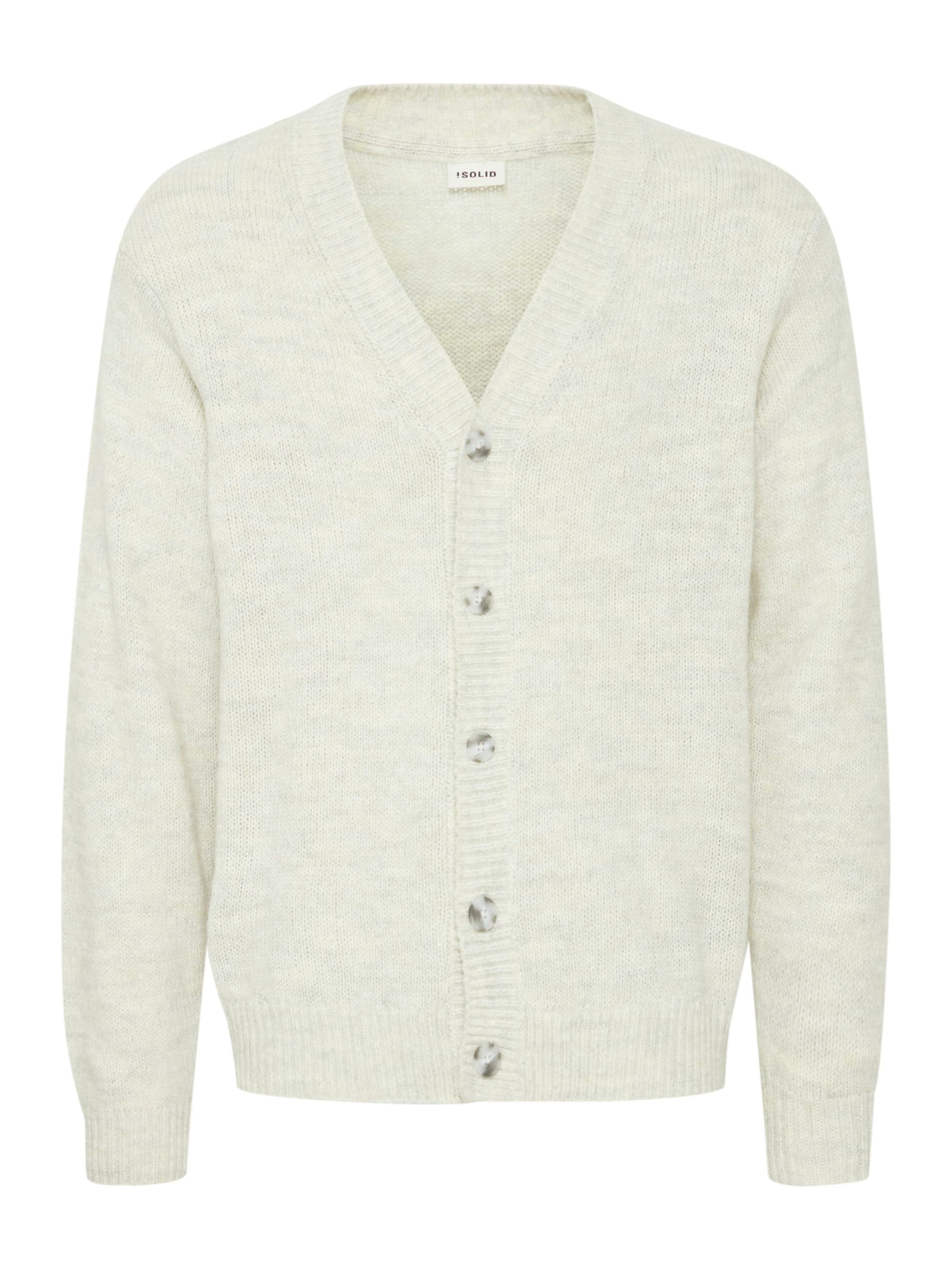 !Solid - Cárdigan 'Hamed' en blanco: frente