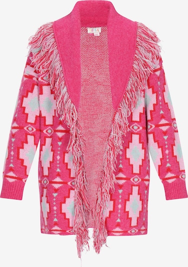 Geacă tricotată IZIA pe albastru deschis / roz / roz deschis, Vizualizare produs