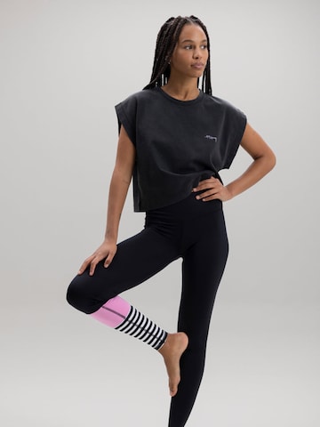 Hey Honey - Camiseta talla grande 'Cropped' en negro